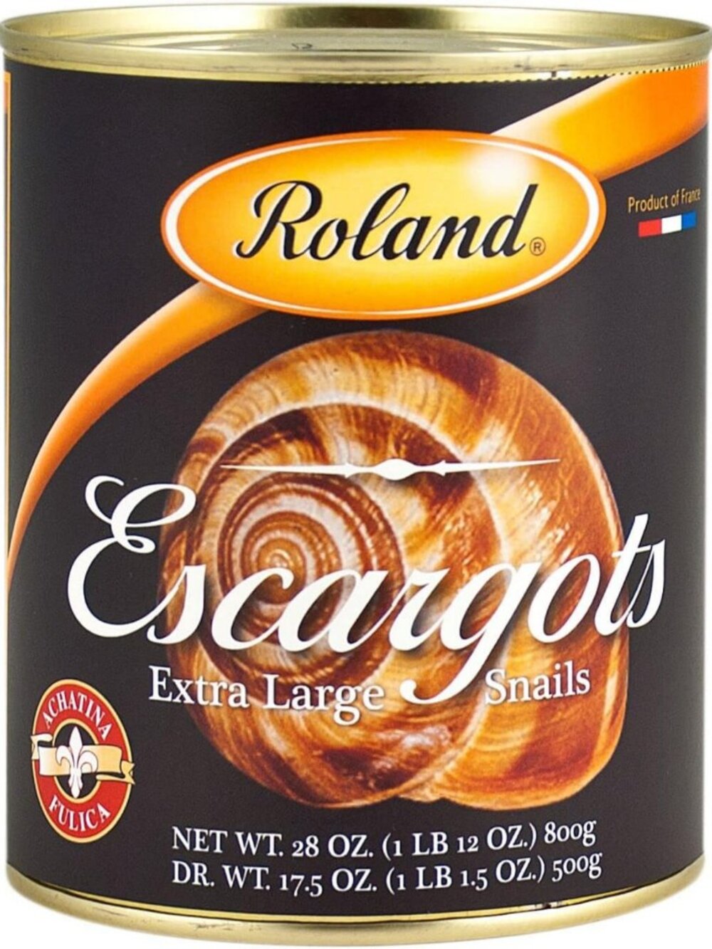 Extra Large Achatina Snails - Gourmet Escargot, Specialty Imported Food, 28.2 oz